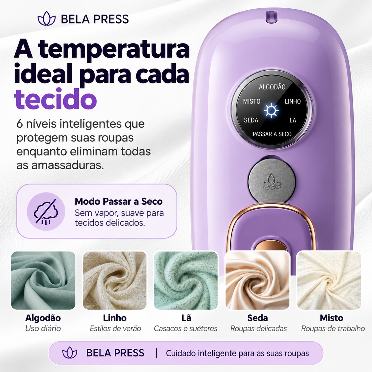 BELA PRESS™ MiniSteam 2 em 1