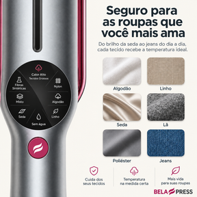 BELA PRESS Ferro e Vaporizador 2 em 1