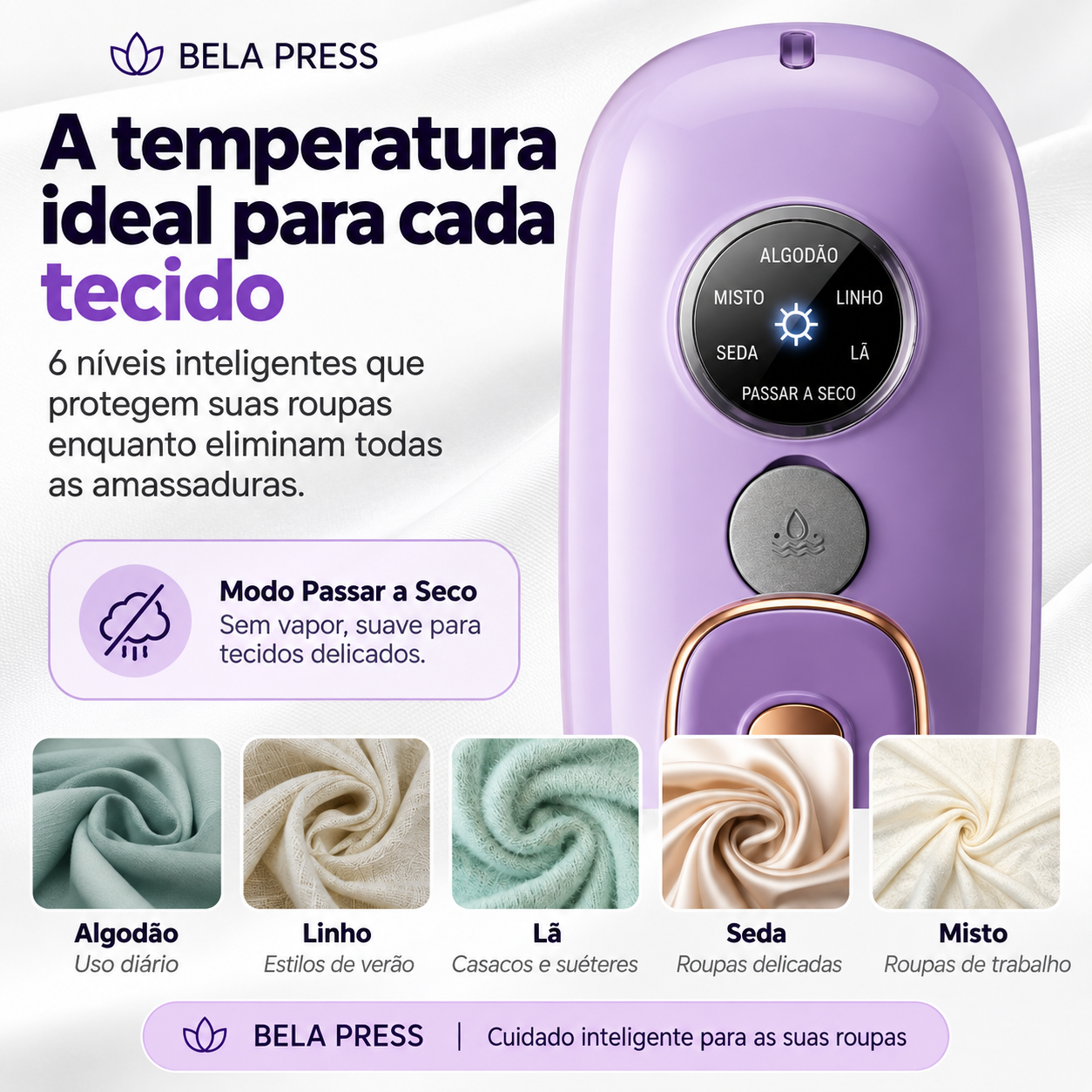 BELA PRESS™ MiniSteam 2 em 1
