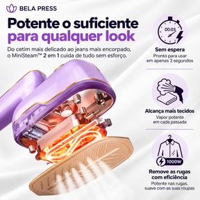BELA PRESS™ MiniSteam 2 em 1