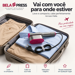 BELA PRESS Ferro e Vaporizador 2 em 1