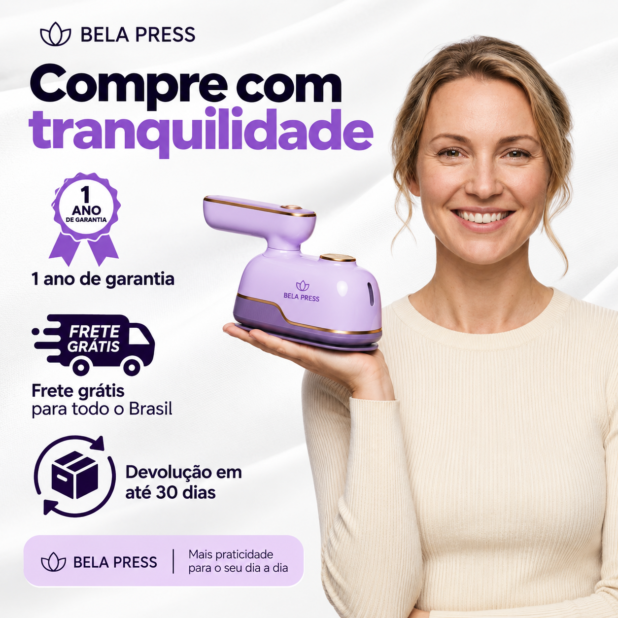 BELA PRESS™ MiniSteam 2 em 1