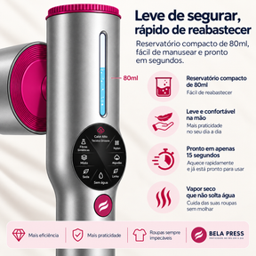 BELA PRESS Ferro e Vaporizador 2 em 1